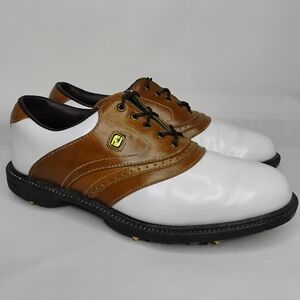 Men's 7.5 M Vintage FootJoy Superlites Golf Shoes Leather Oxfords Golf Cleats
